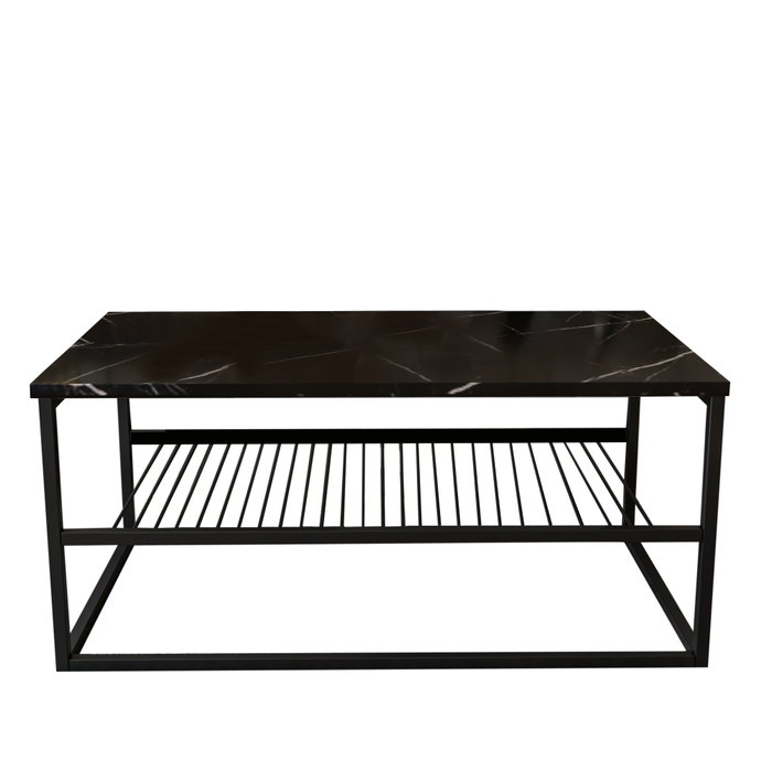 Hanah Home Mesa de Café Industrial Negra Hanah Home Mesa de Café Industrial Negra